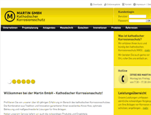 Tablet Screenshot of martin-gmbh.de